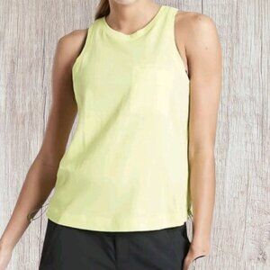 Athleta organic bungee Tank Set of 2  Size Small light blue/neom lime colors